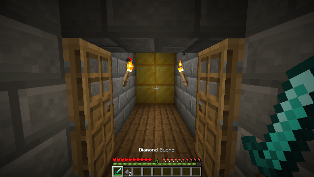 Goal image for Creeper hallway